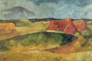 Capanne di paglia a Pouldu, 1894 da Paul Sérusier